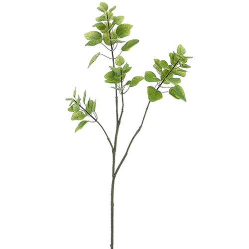 48" Silk Cotinus Leaf Stem -Green (Pack of 12)