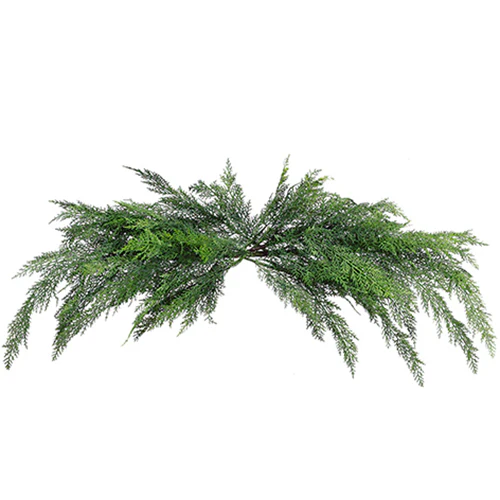 48" Wide Artificial Cedar Mantel Swag -Green (Pack of 4)