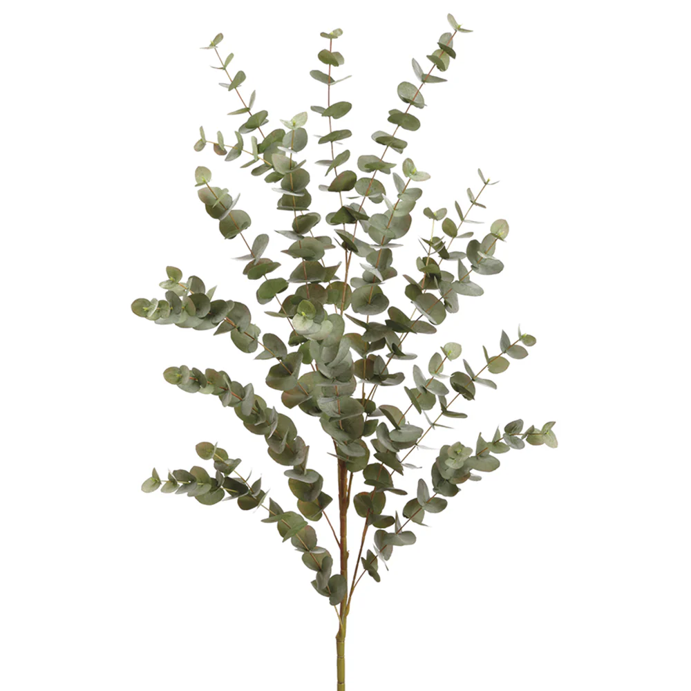 49" Eucalyptus Silk Plant -Green/Gray (Pack of 2)