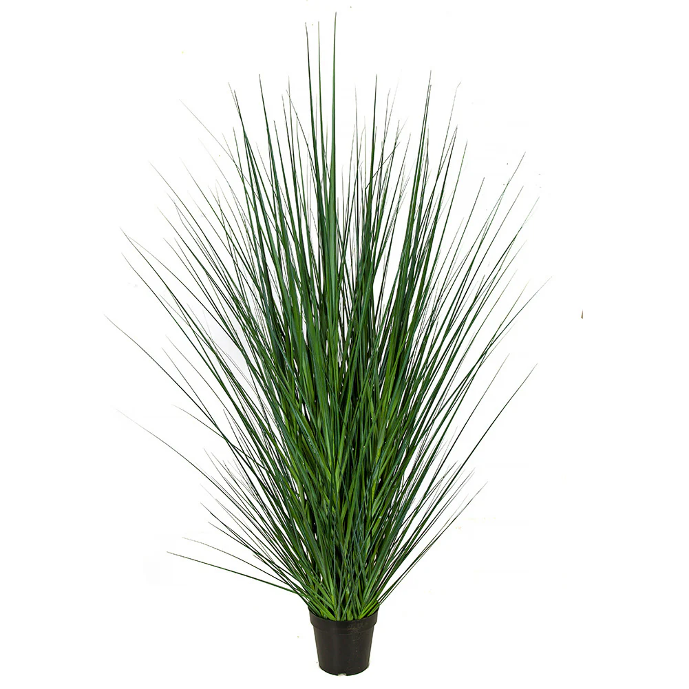 4'9" IFR PVC Onion Grass Artificial Plant w/Pot -Green/Gray (Pack of 2)