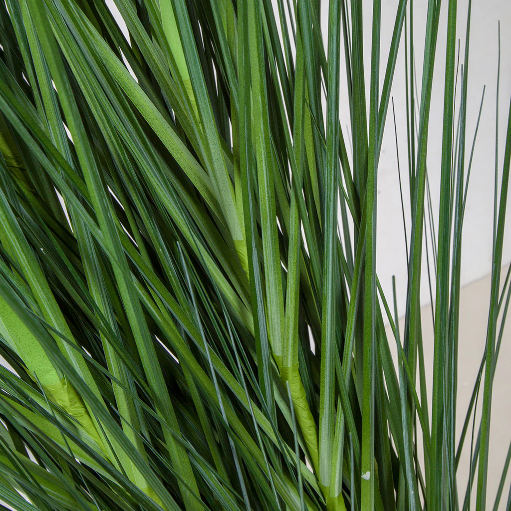 4'9" IFR PVC Onion Grass Artificial Plant w/Pot -Green/Gray (Pack of 2) - Image 2