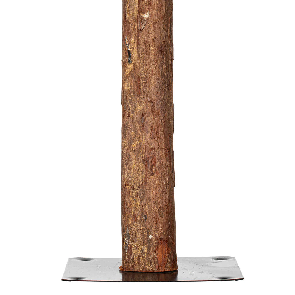 4'Hx25"W Set Of Natural Trunk With Bark Alpine Artificial Christmas Trees, LED Pre-Lit -Green - Image 5