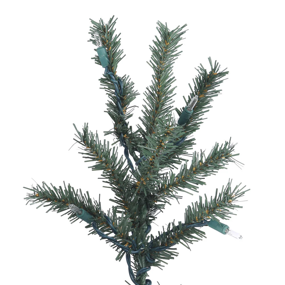 4'Hx25"W Set Of Natural Trunk With Bark Alpine Artificial Christmas Trees, Unlit -Green - Image 2