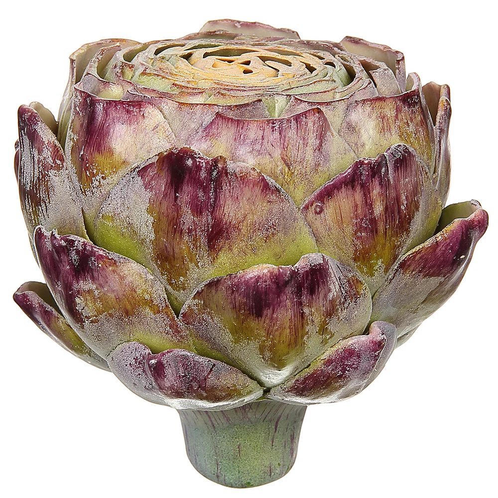 4"Lx3.5"W Artificial Cut Artichoke -Green/Purple (Pack of 12)