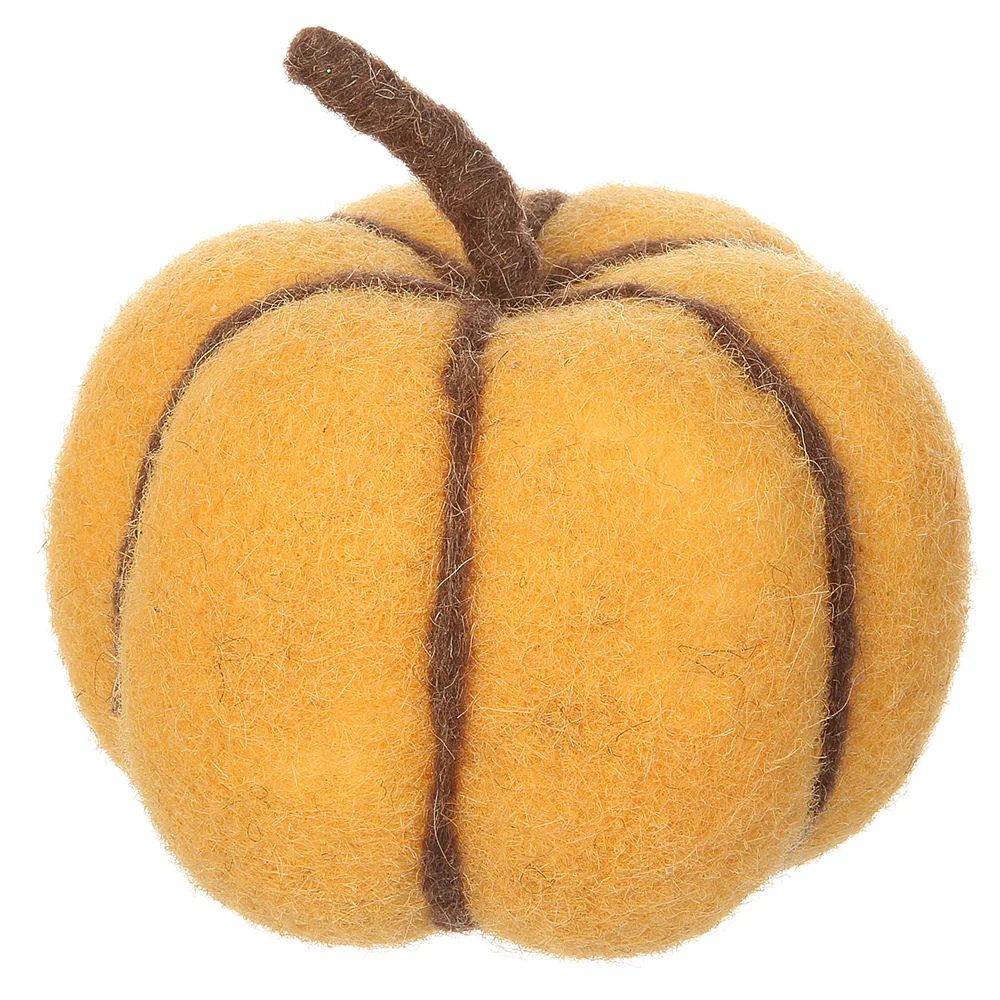 5.5"Hx5.3"W Artificial Pumpkin -Yellow (Pack of 4)