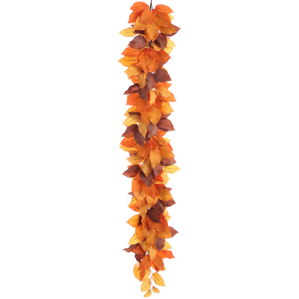 5' Artificial Salal Leaf Garland -2 Tone Brown (Pack of 6)