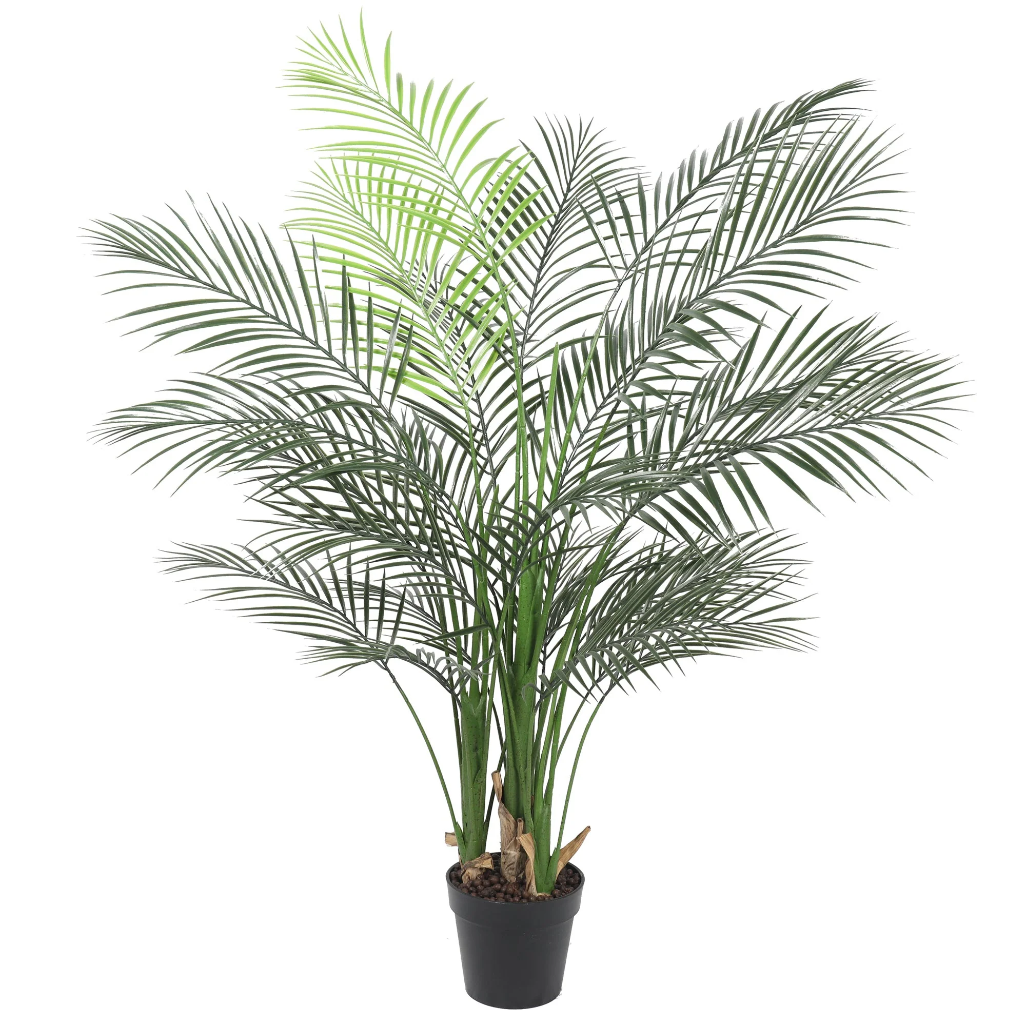 5' Outdoor UV-Proof Artificial Areca Palm Tree w/Pot -Green