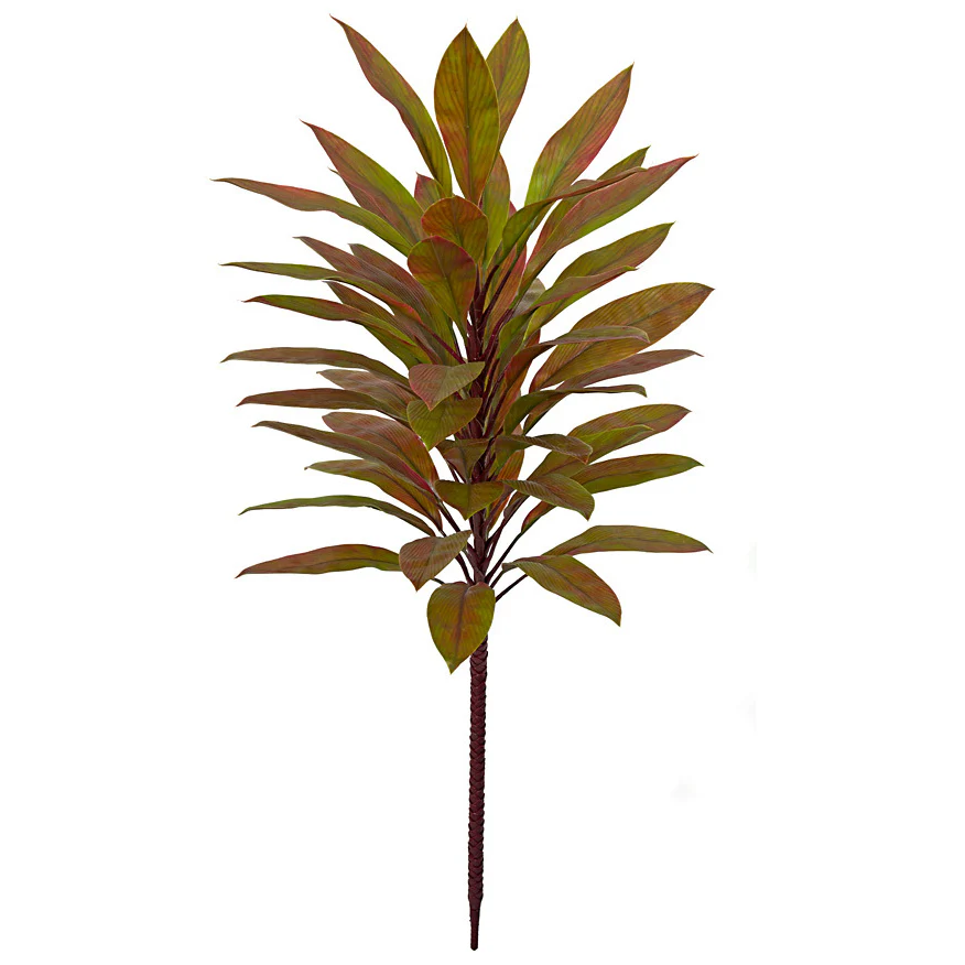5' Outdoor UV-Proof Artificial Cordyline Plant -Red/Green