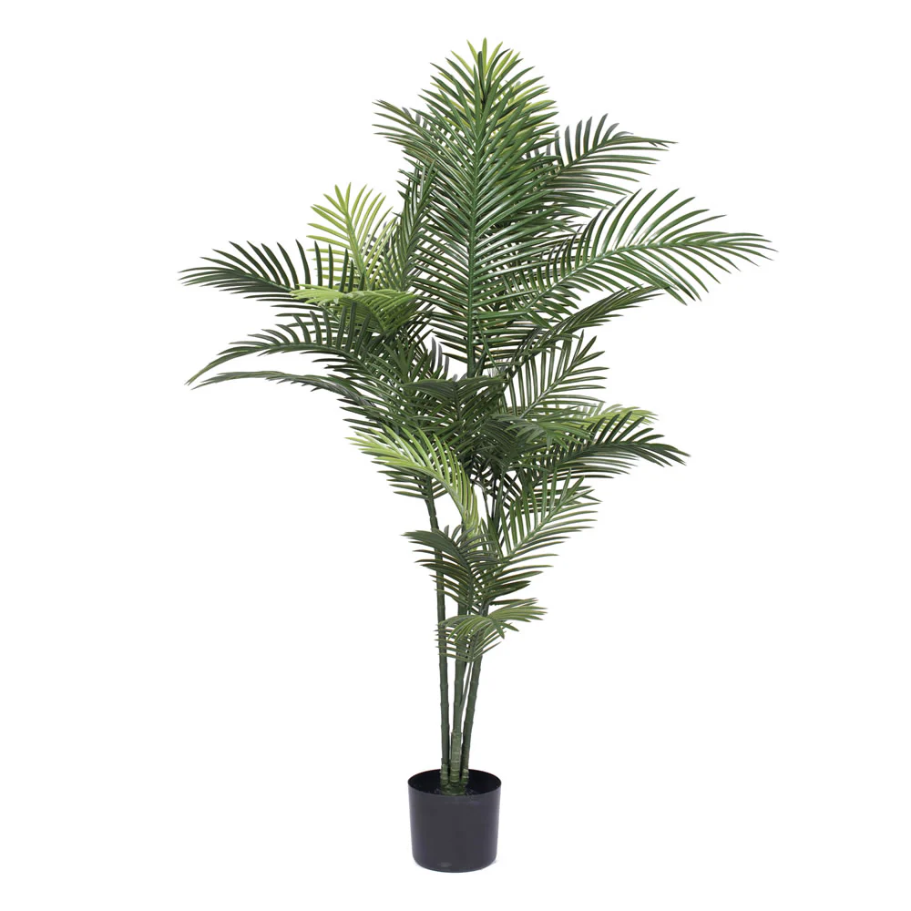 5' Outdoor UV-Resistant Artificial Areca Palm Tree w/Pot -2 Tone Green