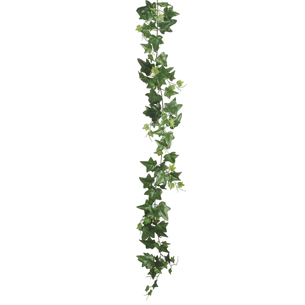 5' Outdoor UV-Resistant Artificial Ivy Garland -Green (Pack of 6)