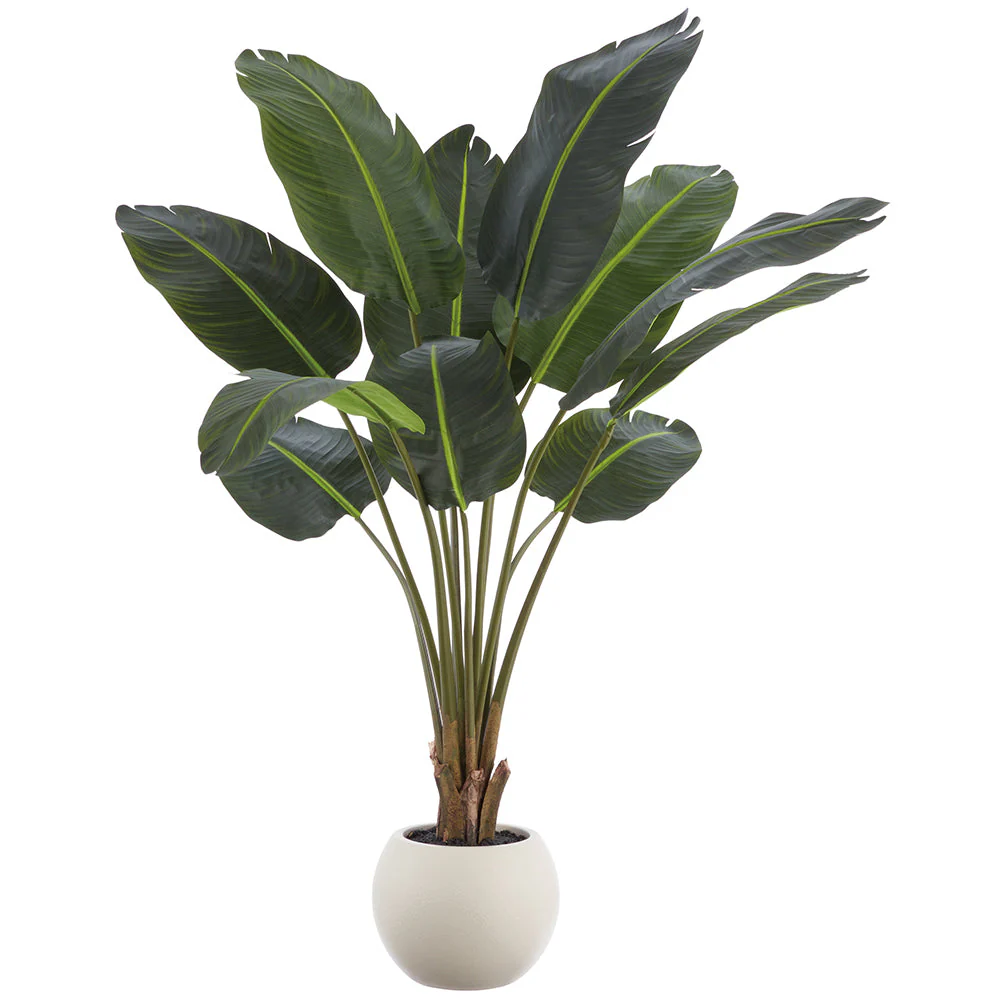 5' Travelers Faux Palm Tree w/Plastic Pot -Green (Pack of 2)