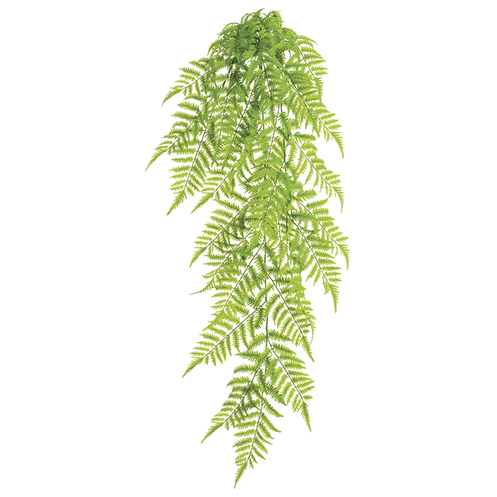 50" Outdoor UV-Resistant PE Soft-Touch Artificial Boston Fern Plant -Green (Pack of 6)