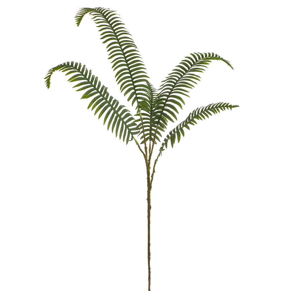50" Sword Fern Leaf Silk Stem -Green (Pack of 12)
