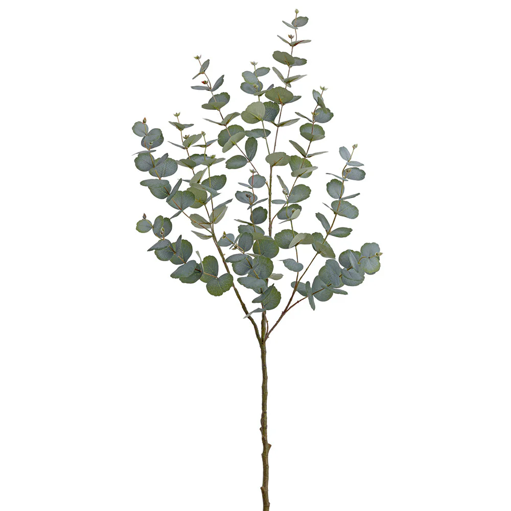 51" Eucalyptus Leaf Silk Stem -Green (Pack of 6)