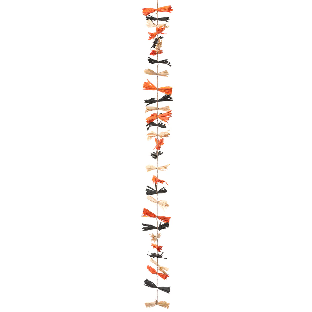 5'11" Corn Husk Halloween Garland -Mixed Colors (Pack of 6)