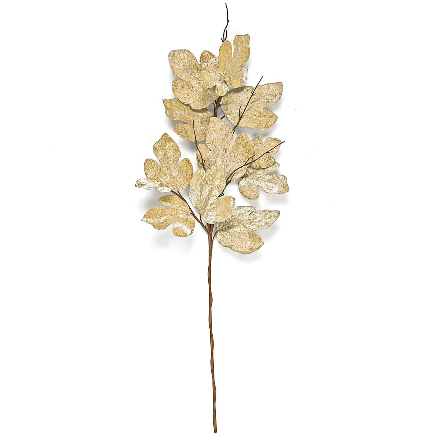 52" Artificial Maple Leaf Stem -Gold (Pack of 6)