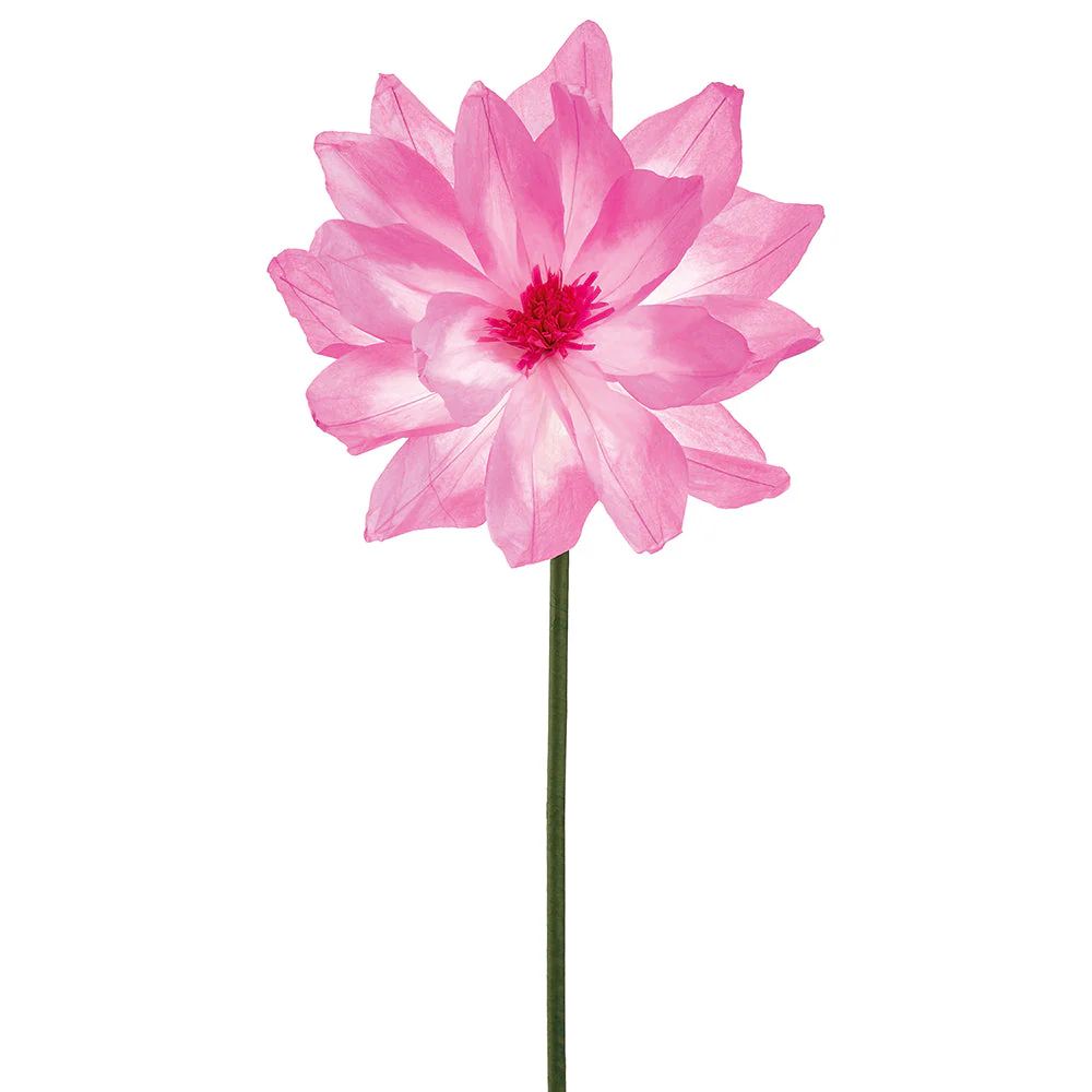 53" Paper Giant Daisy Artificial Flower Stem -Pink (Pack of 12)