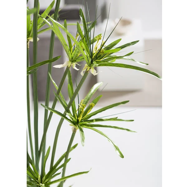 5'4" Artificial Cyperus Papyrus Grass Plant w/Planter -Green - Image 3