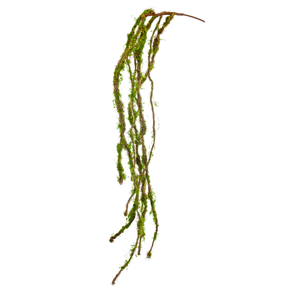 54" Hanging Artificial Moss Stem -Green (Pack of 12)