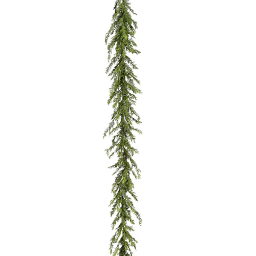 5'5" Artificial Cedar Garland -Green (Pack of 6)