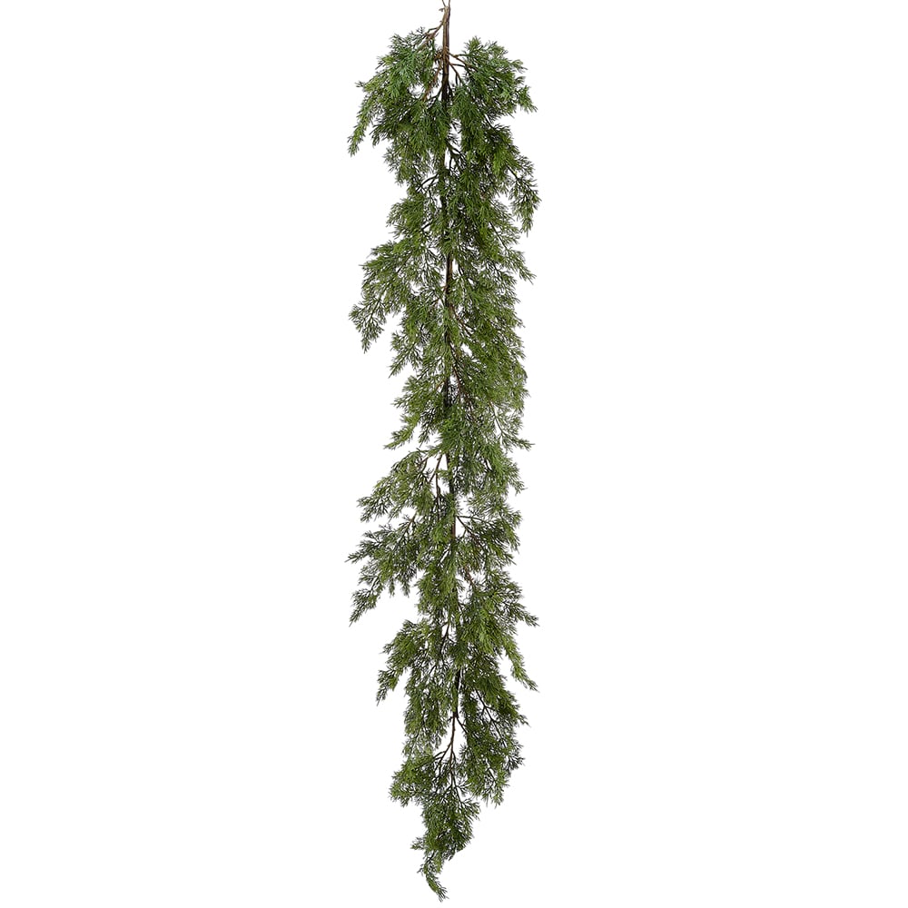 5'6" Artificial Cedar Garland -Green