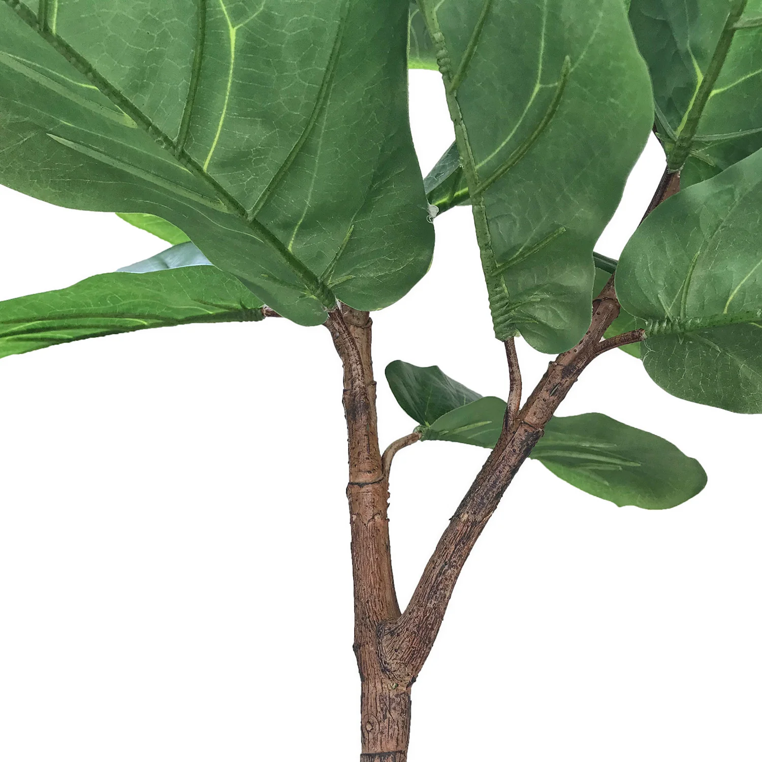 5'6" Real Touch Fiddle Leaf Fig Silk Tree w/Pot -34 Leaves -Green - Image 3