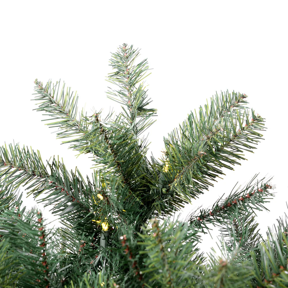 5'6"Hx28"W Slim Salem Pine Artificial Christmas Tree, LED Pre-Lit -Green - Image 6