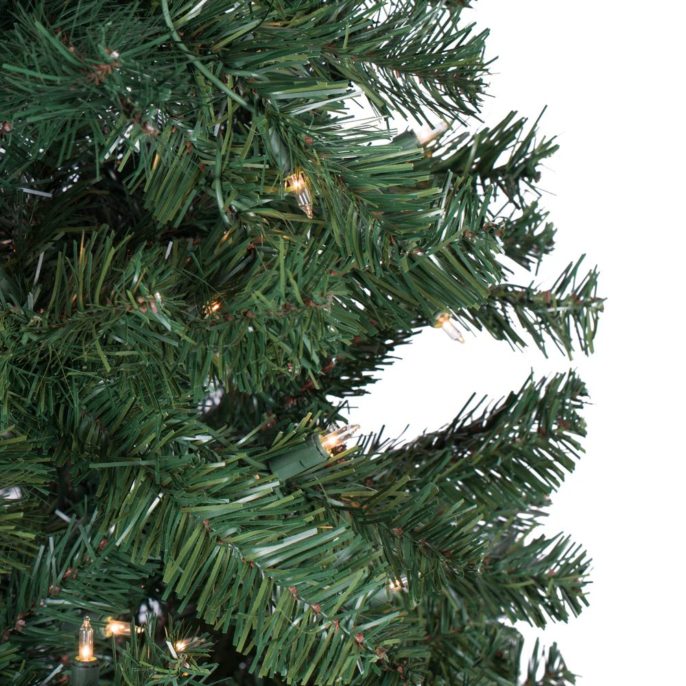 5'6"Hx28"W Slim Salem Pine Artificial Christmas Tree, Unlit -Green - Image 5