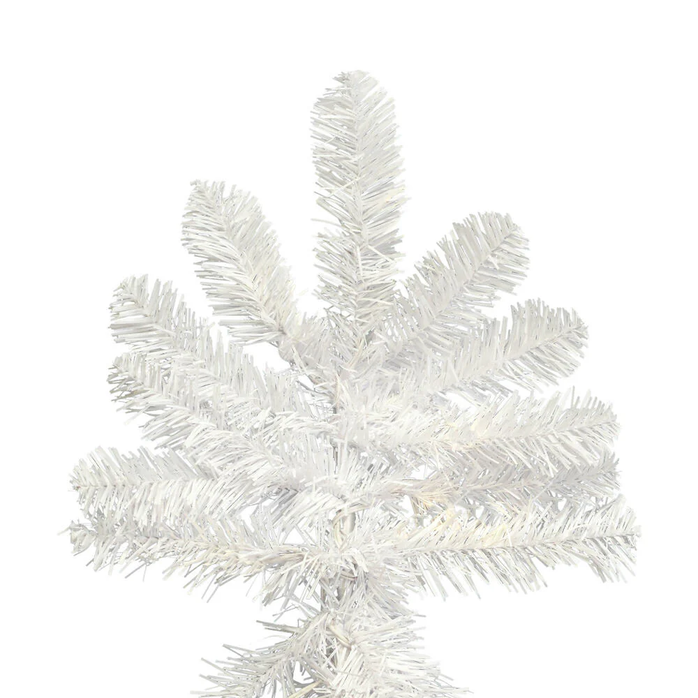 5'6"Hx38"W Upside-Down American Pine Artificial Christmas Tree, Unlit -White - Image 3