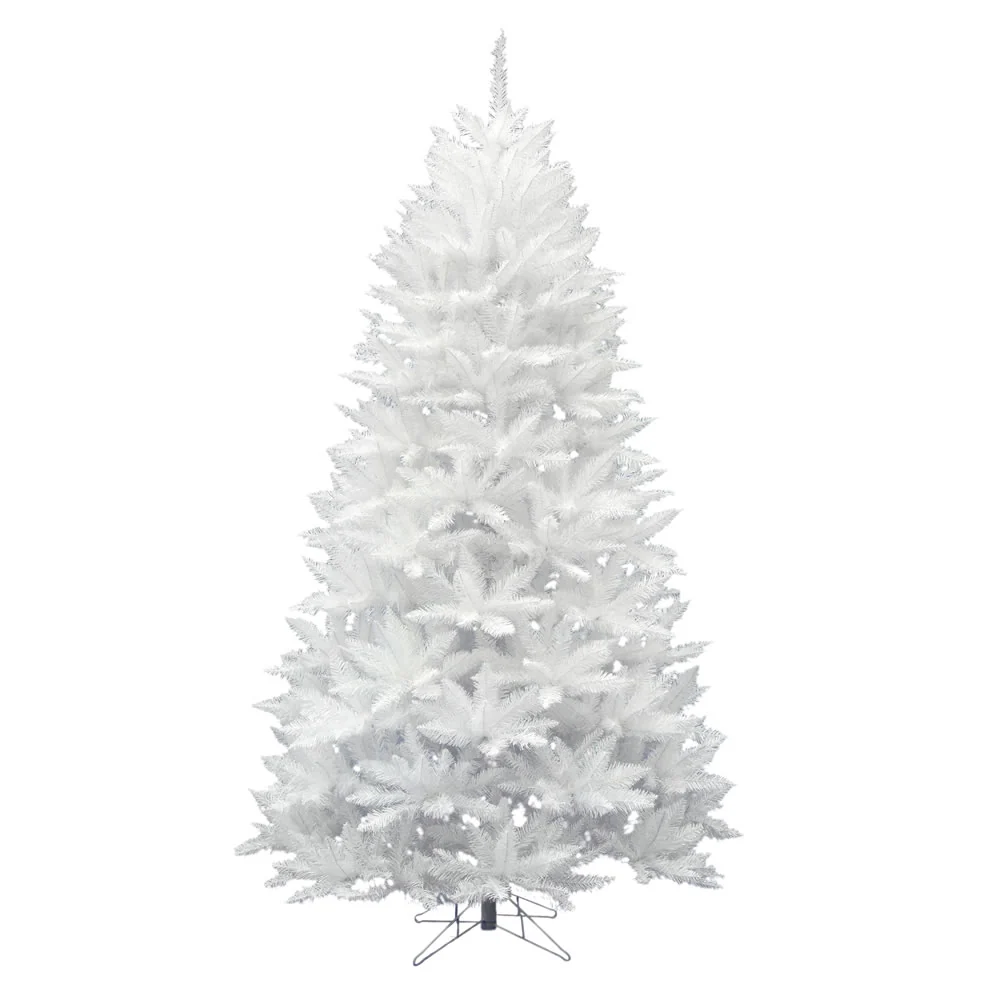 5'6"Hx40"W Sparkle White Spruce Artificial Christmas Tree, Unlit -White