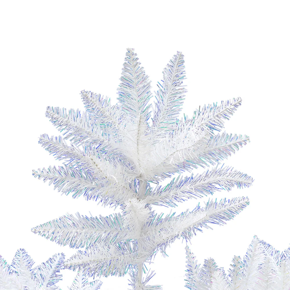 5'6"Hx40"W Sparkle White Spruce Artificial Christmas Tree, Unlit -White - Image 2