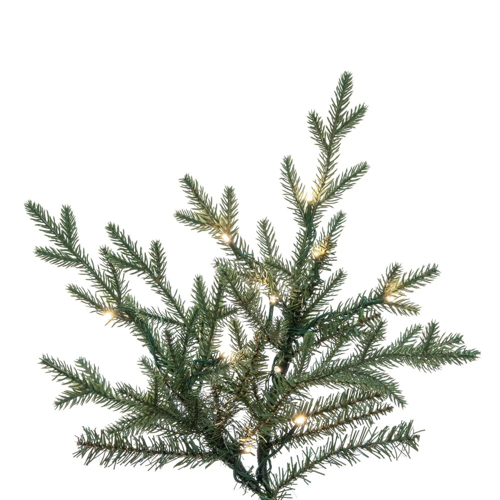 5'6"Hx52"W PE Slim Itasca Fraser Artificial Christmas Tree, Micro LED Pre-Lit (Multi-Mode) -Green - Image 2