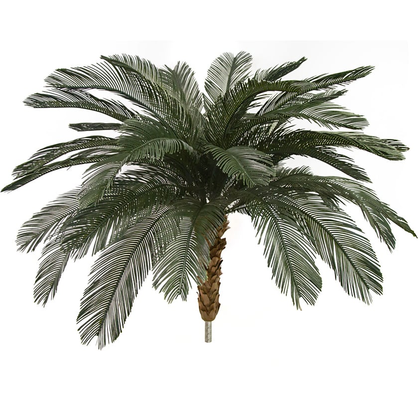 5'6"Hx68"W Outdoor UV-Proof Artificial Sago Cycas Palm Tree -36 Fronds -Green