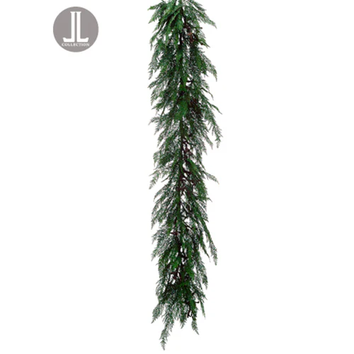 5'7" Cedar Twig Artificial Garland -Green (Pack of 2)