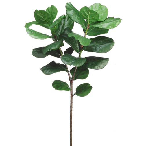 57" Silk Fiddle Leaf Fig Stem -Green (Pack of 4)