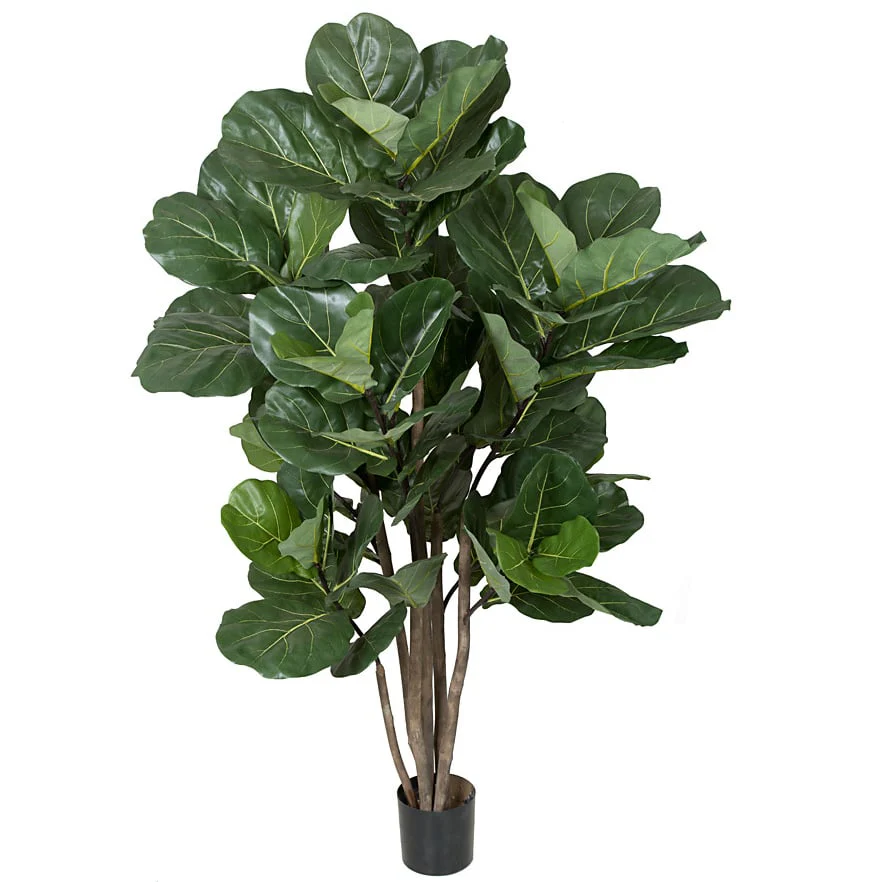 5'8" IFR Fiddle Leaf Fig Artificial Tree w/Pot -Green