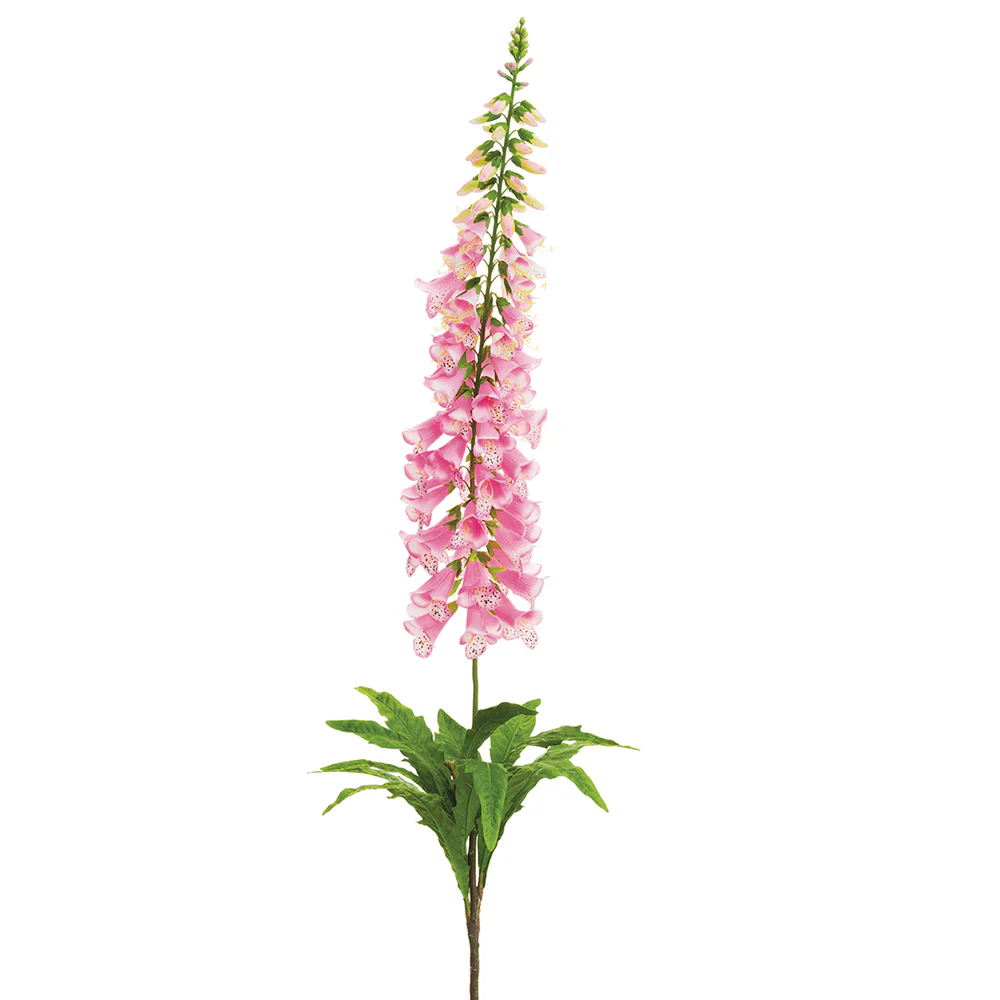 59" Foxglove Silk Flower Stem -Pink (Pack of 4)