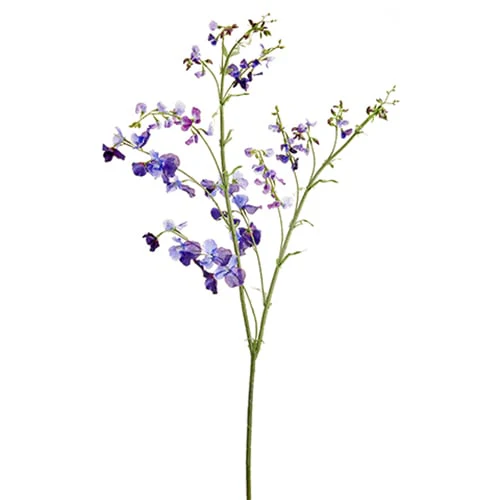 59" Sweet Pea Silk Flower Stem -Purple/Violet (Pack of 6)