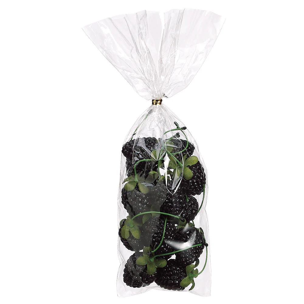 5"Hx2"W Artificial Bagged Blackberry -Black (Pack of 12)