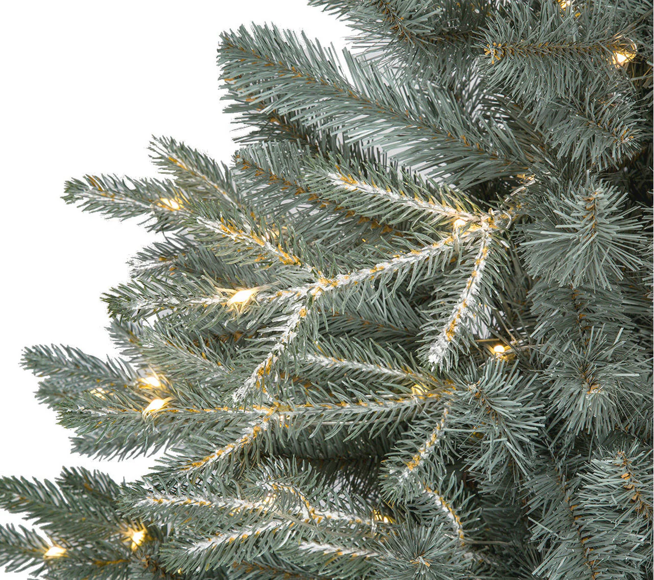 5'Hx43"W PE Appalachian Fir Artificial Christmas Tree, Micro LED Pre-Lit (Twinkle) -Green/Blue - Image 3