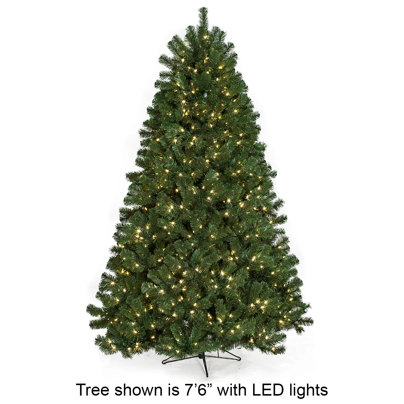 5'Hx45"W Virginia Pine Artificial Christmas Tree, LED Pre-Lit -Green