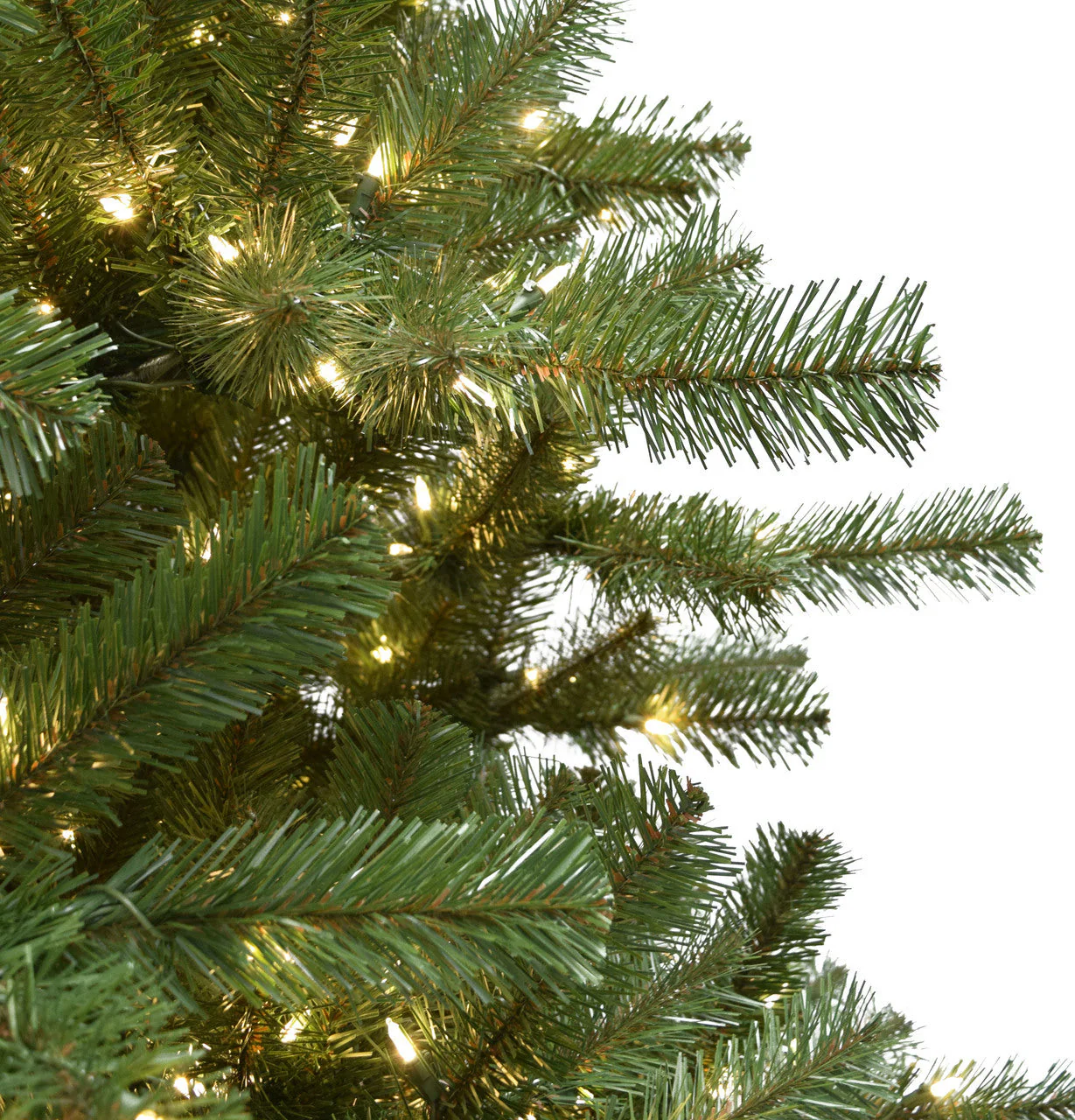 5'Hx45"W Virginia Pine Artificial Christmas Tree, LED Pre-Lit -Green - Image 2