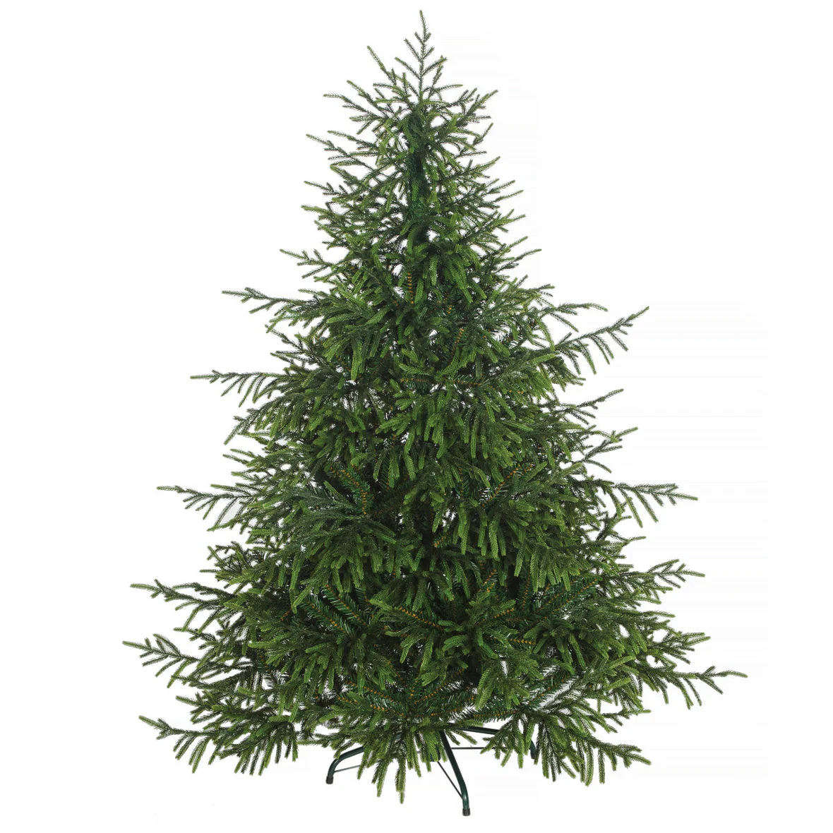 5'x51"W PE Deluxe Weeping Spruce Artificial Christmas Tree, Unlit -Green