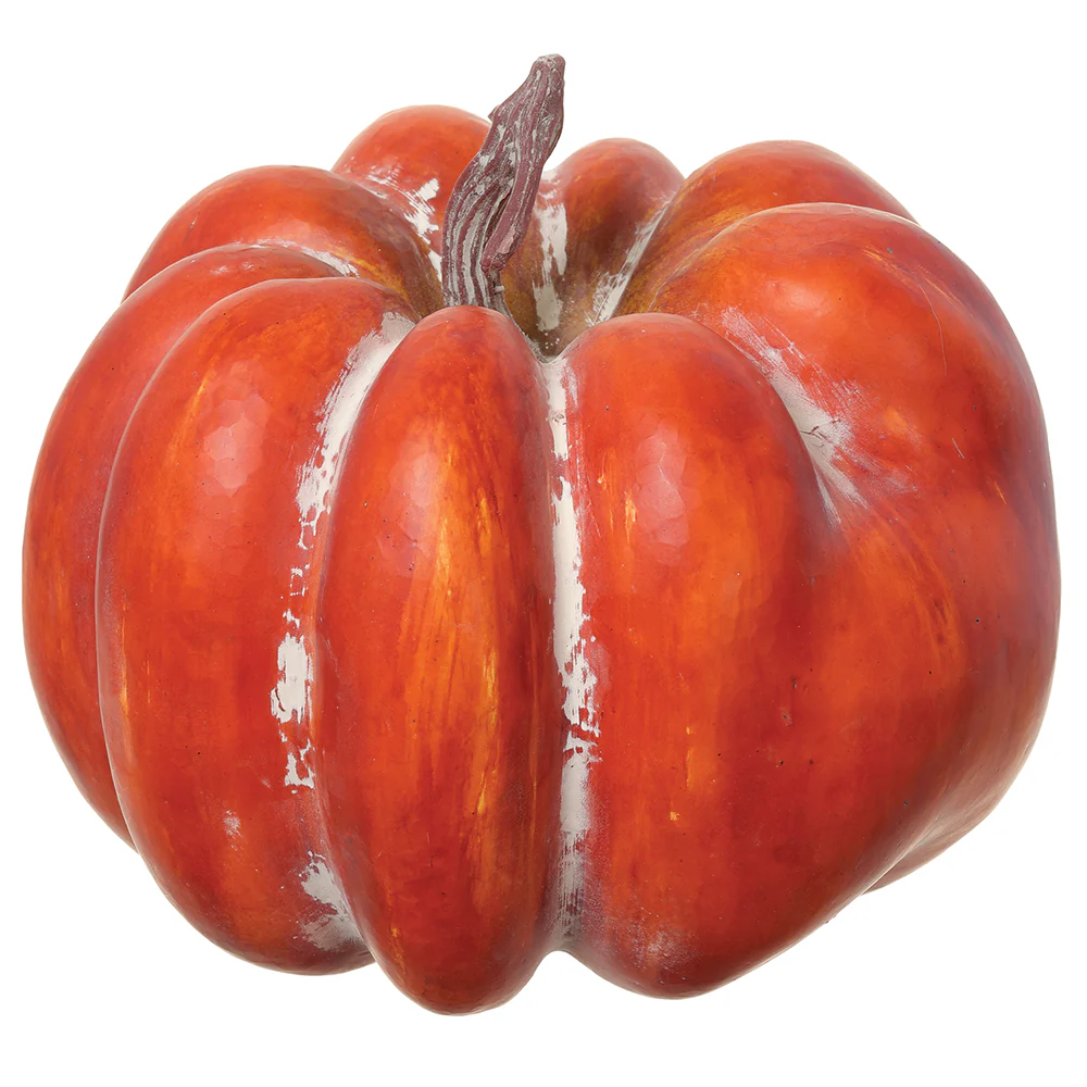 6.25"Hx7"W Artificial Pumpkin -Rust (Pack of 6)