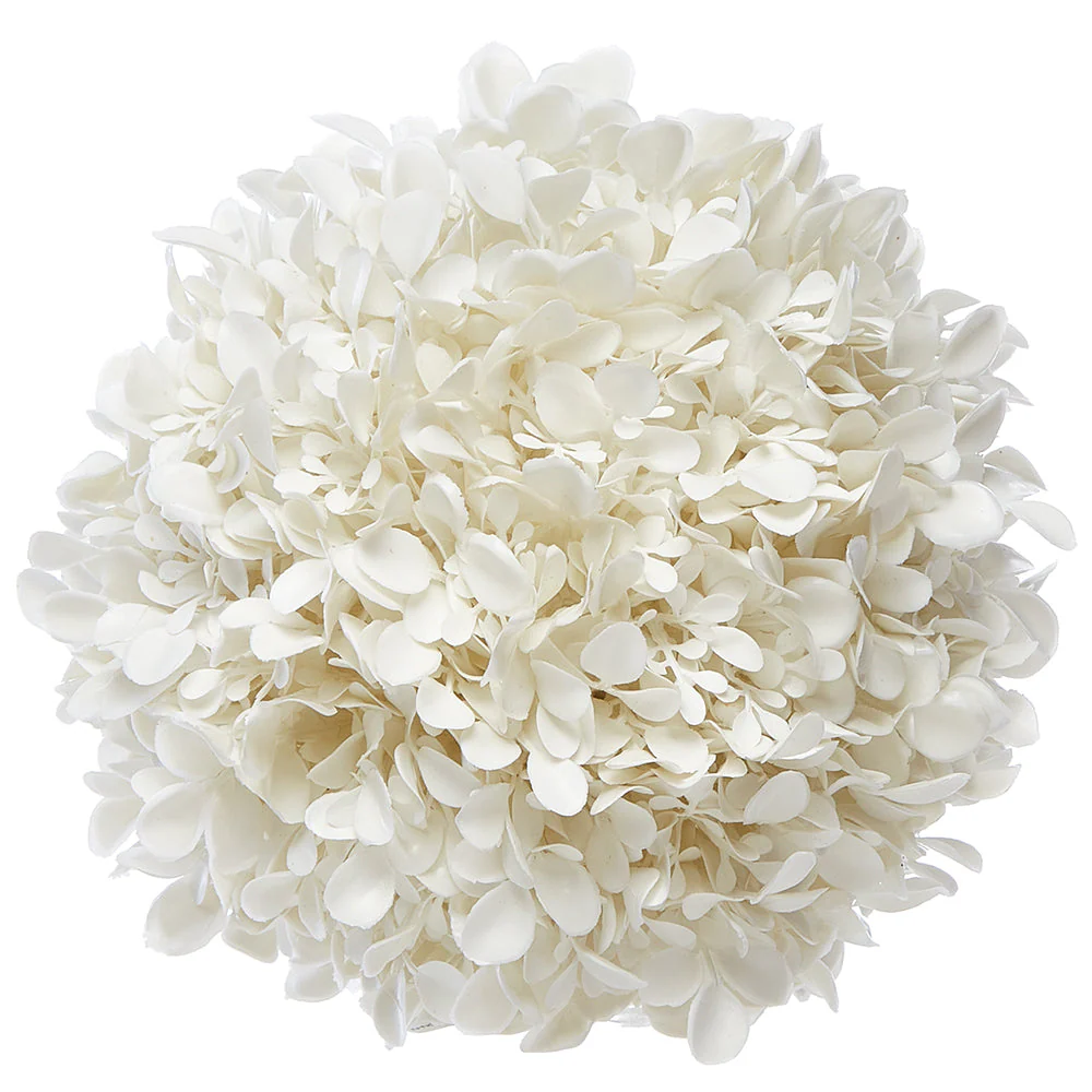 6.5" Artificial Boxwood Ball-Shaped Topiary -White (Pack of 8)