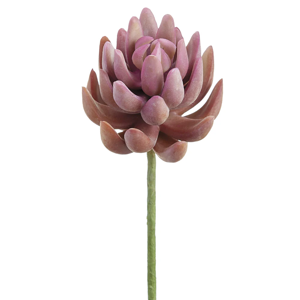 6.5" Real Touch Artificial Senecio Stem Pick -2 Tone Coral (Pack of 12)
