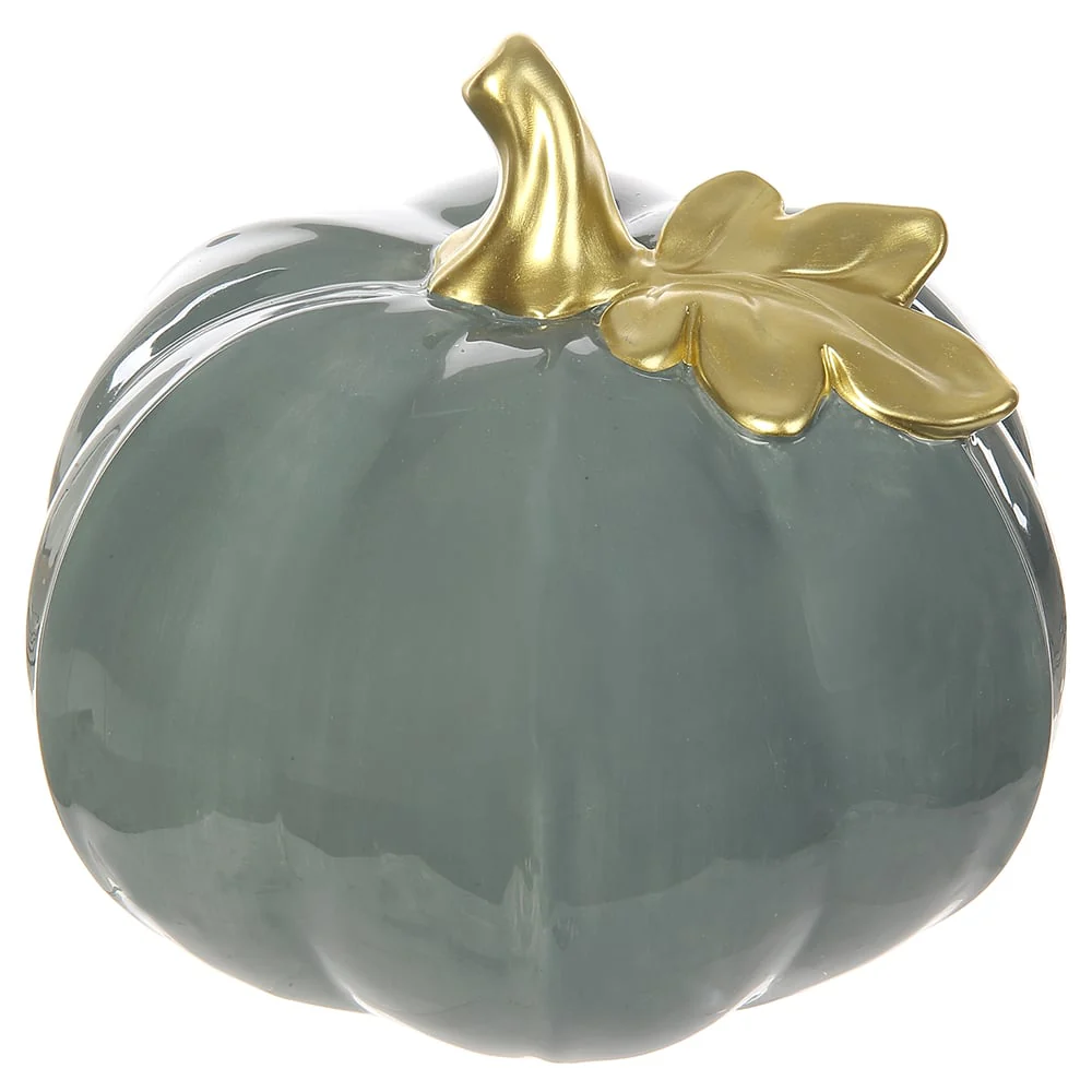 6.7"Hx8"W Artificial Pumpkin -Blue (Pack of 4)