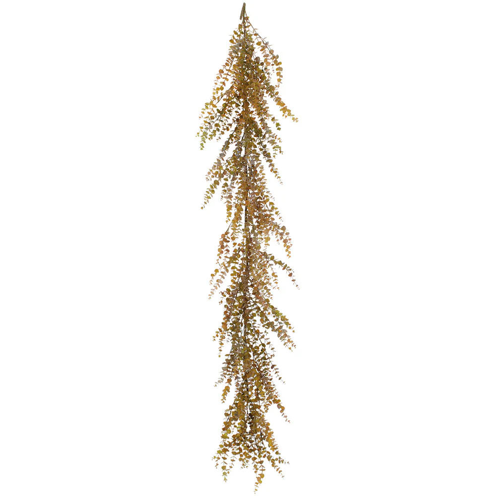 6' Artificial Mini Boxwood Garland -Green/Brown (Pack of 4)