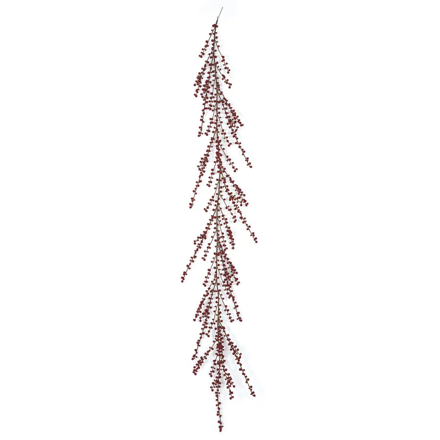 6' Berry Artificial Garland -Dark Red (Pack of 4)