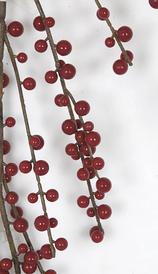 6' Berry Artificial Garland -Dark Red (Pack of 4) - Image 2